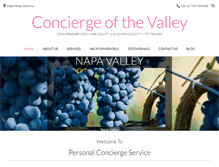 Tablet Screenshot of conciergeofthevalley.com